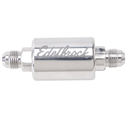 High Flow Billet Aluminum Fuel Filter In Polished Finish