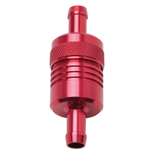 3" Aluminum Street Fuel Filter In Red Finish