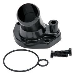 Edelbrock 48143 Edelbrock 15 Deg. Steel Waterneck for Small-Block Ford V8 Black Finish