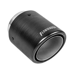 Flowmaster 15401 - Exhaust Tip Exhaust Tip 4 Inch Rolled Angle Carbon Fiber Fits 3 Inch Tubing Weld On Flowmaster