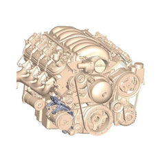 Holley 20-160 Low-Mount LS Drive System (A/C) W/ Sanden SD7 Compressor Passenger's Side