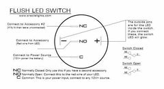 Oracle Lighting 2009-001 Pre-Wired Power Symbol On/Off Flush Mount LED Switch