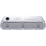 Ford Performance - Ford Racing Embossed Logo Stamped Steel Valve Covers Chrome - 302-070