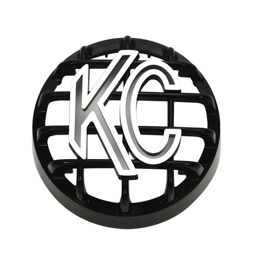 KC Hilites 4 In Rally 400 - Stone Guard - ABS Plastic - Black / White KC Logo