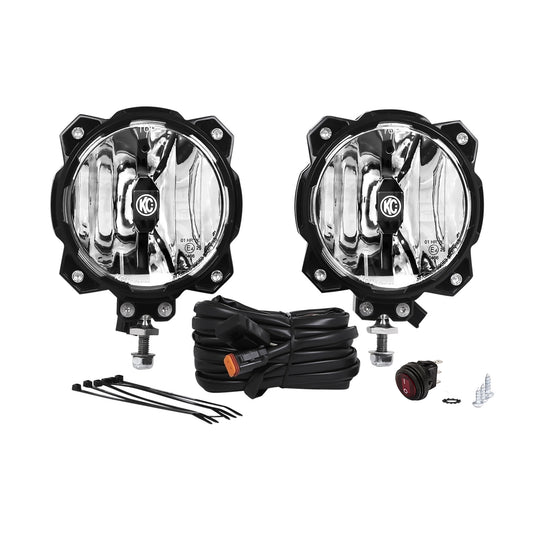 KC Hilites 6 In Pro6 Gravity LED - Infinity Ring - 2-Light System - 20W Wide-40 Beam