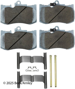 Beck/Arnley 085-7013 PREMIUM APPLICATION SPECIFIC MATERIAL PADS WITH HARDWARE