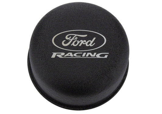 Ford Performance - Black Breather Cap With Ford Racing Logo - M-6766-FRNVBK