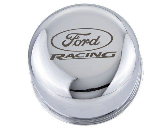 Ford Performance - Chrome Breather Cap With Ford Racing Logo - M-6766-FRNVCH