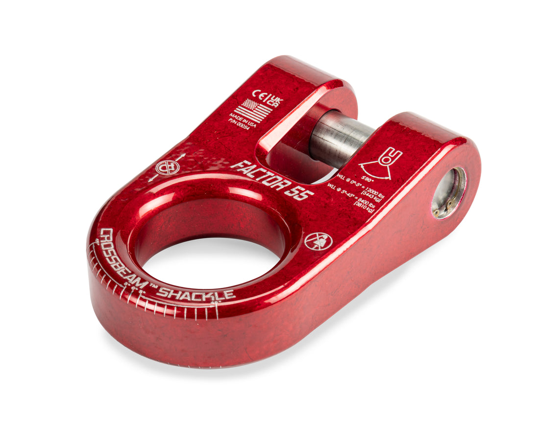 Factor 55 00054-01 - CROSSBEAM SHACKLE RED