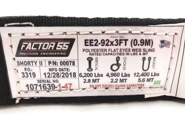 Factor 55 Accessories and Fluids Factor 55 00078 Tow Strap