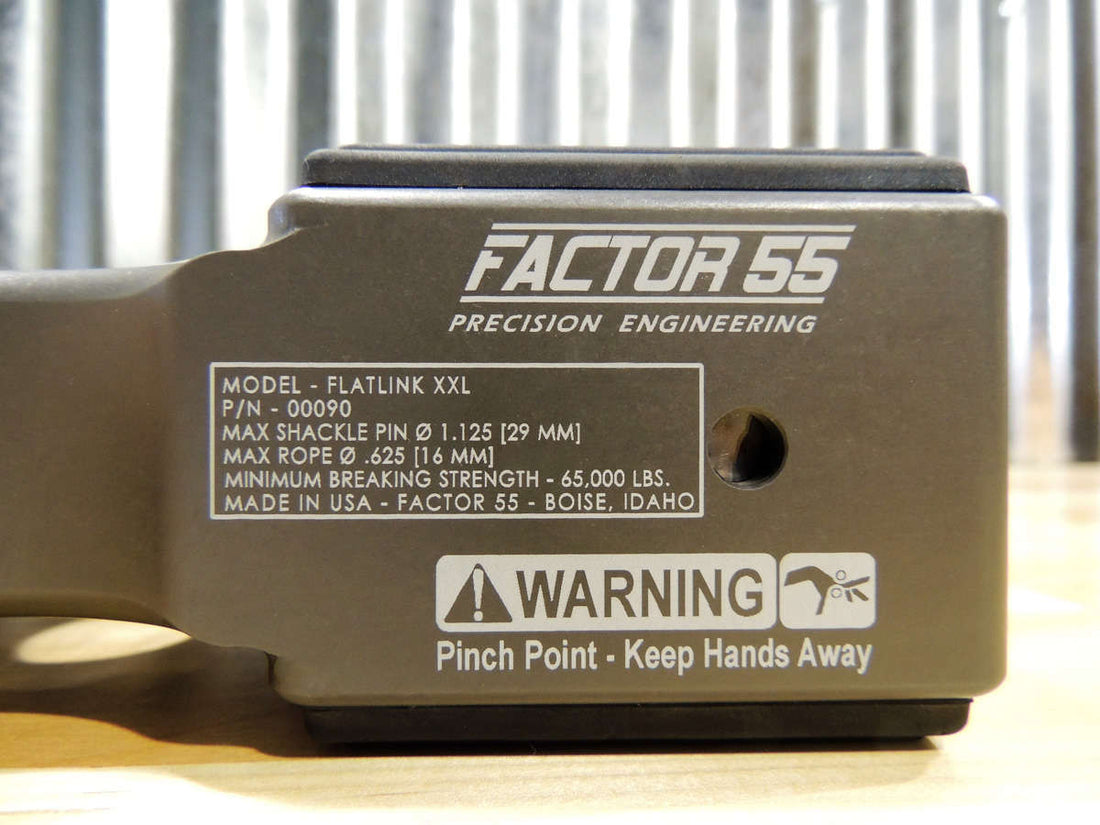 Factor 55 Suspension Factor 55 00090-06 Winch Shackle