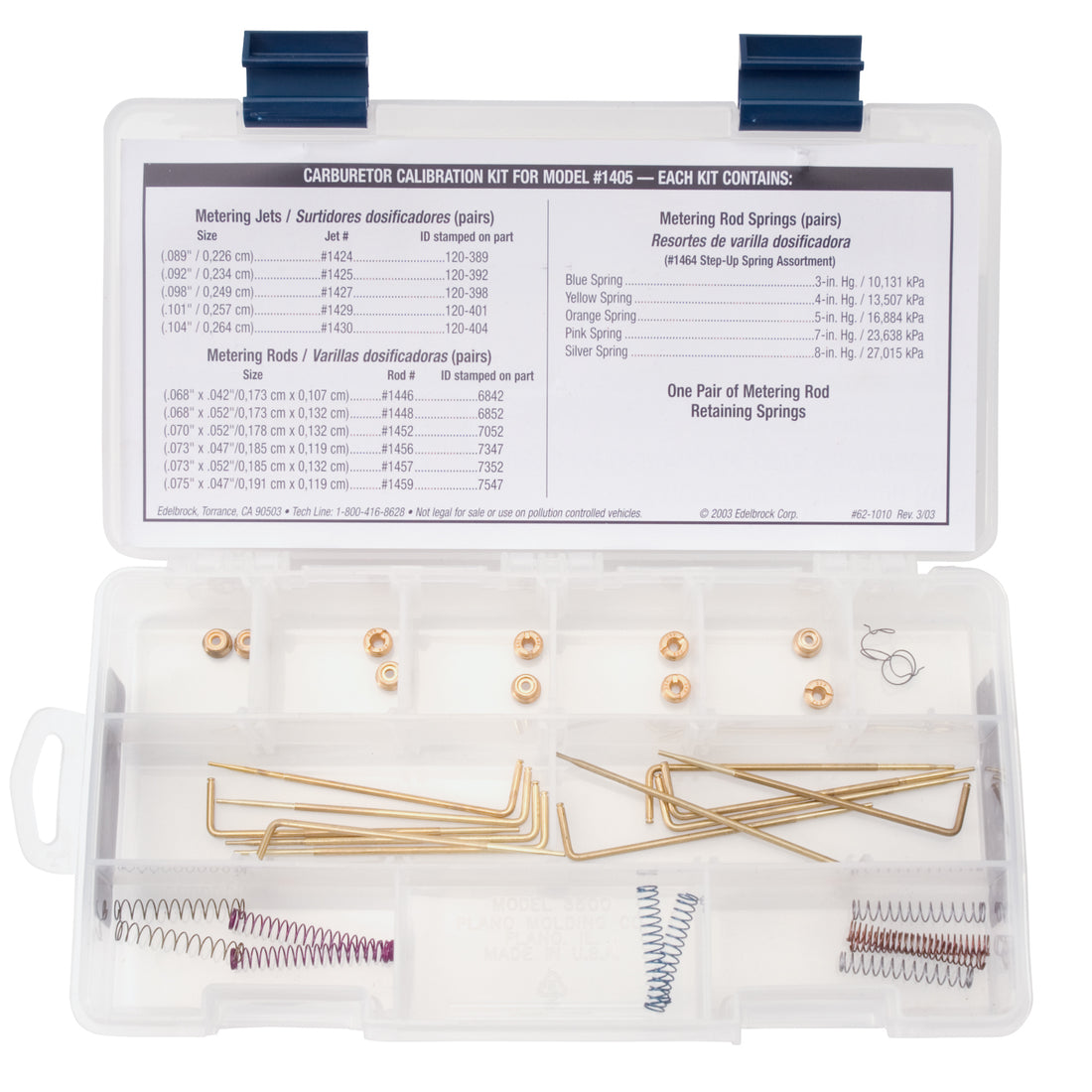 Edelbrock 1479 Carburetor Calibration Kit