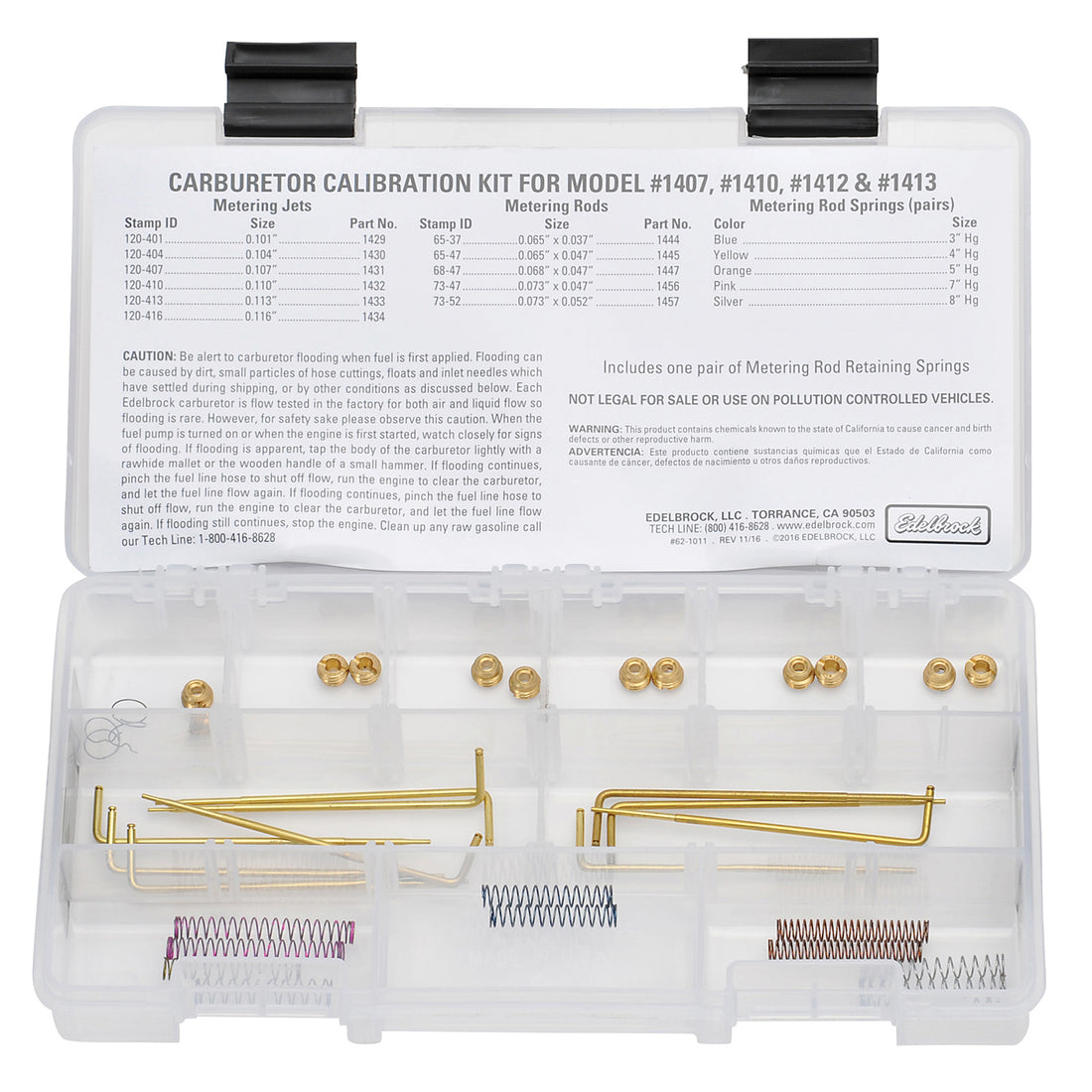 Edelbrock 1480 Carburetor Calibration Kit