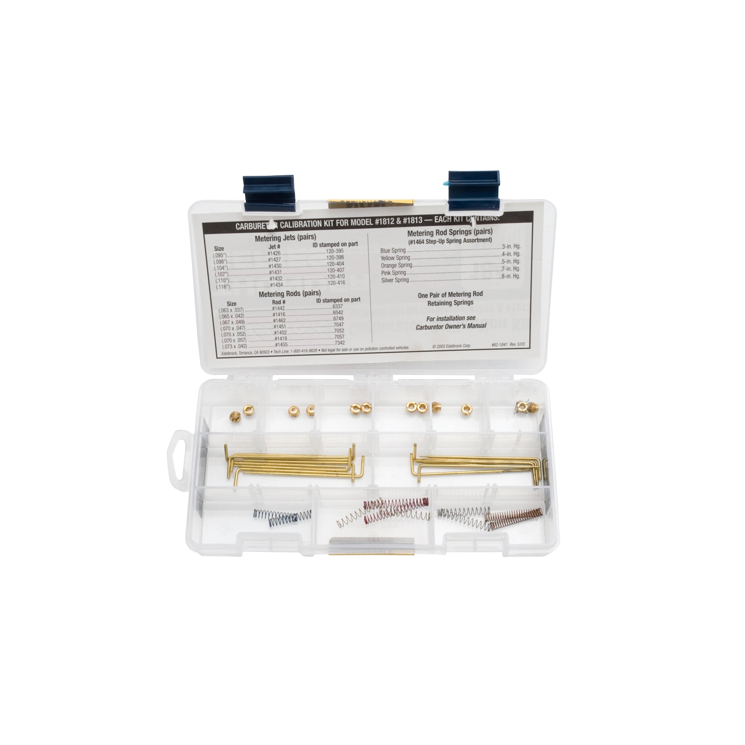 Edelbrock 1841 Carburetor Calibration Kit