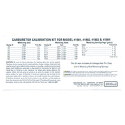 Edelbrock 1940 Carburetor Calibration Kit