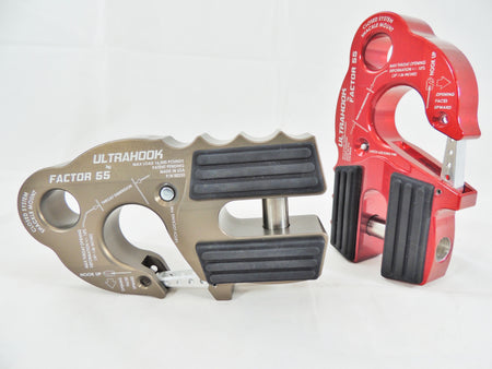 Factor 55 00250-01 - ULTRAHOOK WINCH HOOK WITH SHACKLE MOUNT -- RED 3