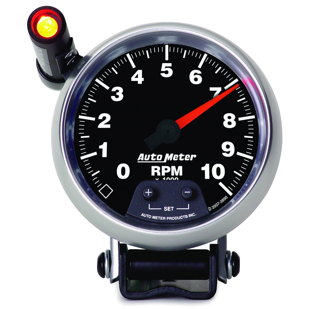 AutoMeter 3890 - GAUGE, TACHOMETER, 3 3/4", 10K RPM, PEDESTAL W/ EXT. QUICK-LITE, GS 4