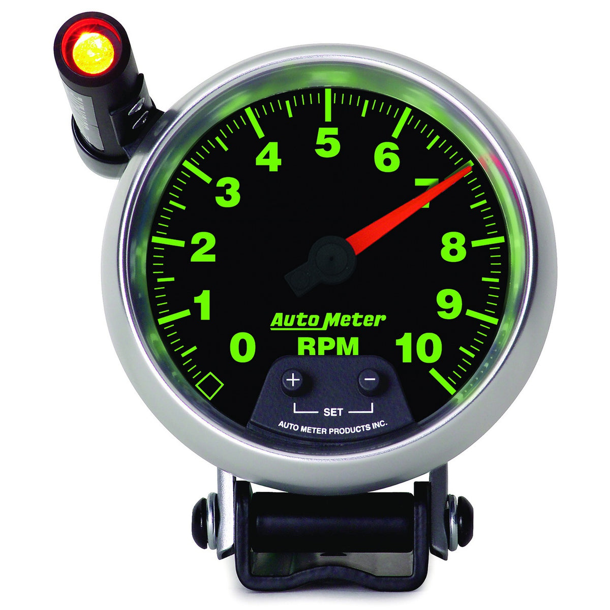 AutoMeter 3890 - GAUGE, TACHOMETER, 3 3/4", 10K RPM, PEDESTAL W/ EXT. QUICK-LITE, GS 5
