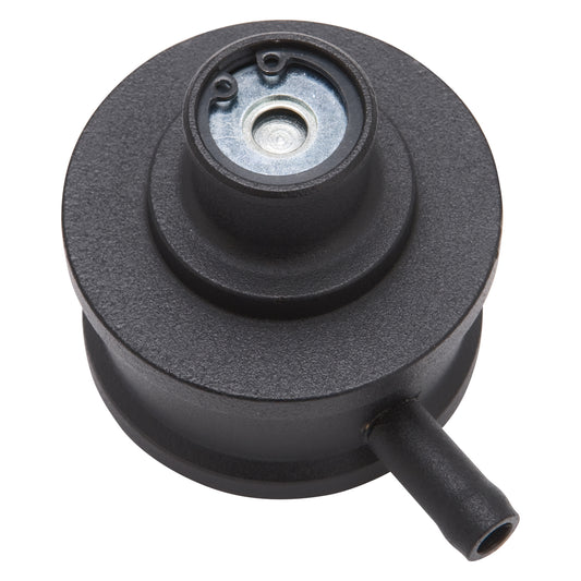 Round Push-in Breather Look PCV Billet Aluminum - Black