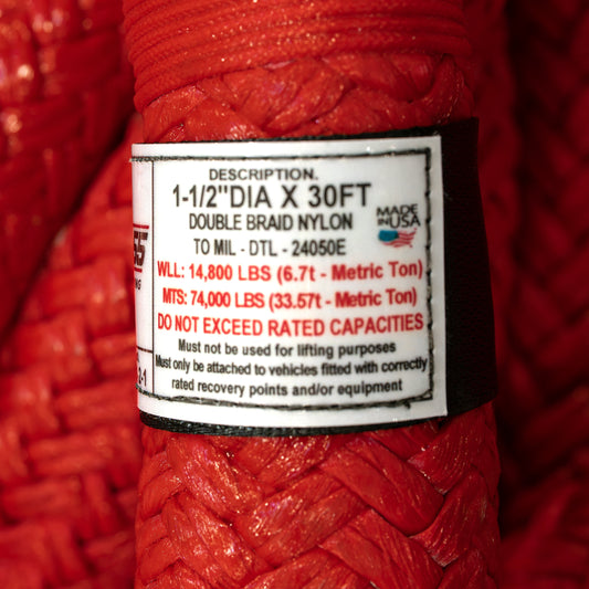 EXTREME DUTY KINETIC ENERGY ROPE 1-1/2IN DIA X 3OFT