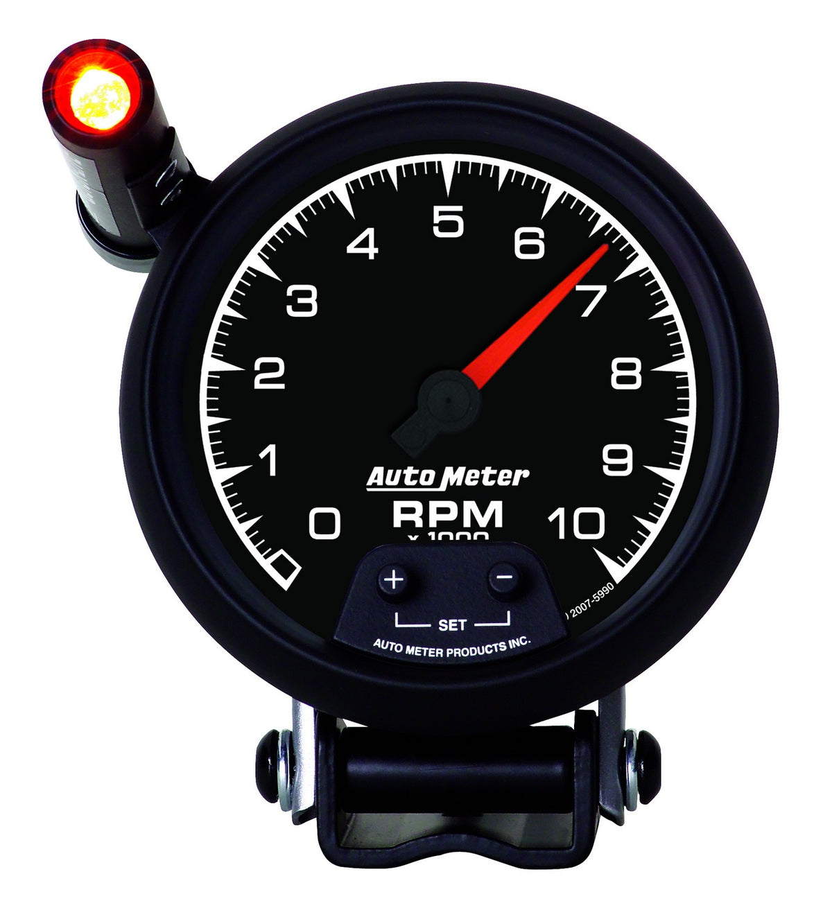 AutoMeter 5990 - GAUGE, TACHOMETER, 3 3/4", 10K RPM, PEDESTAL W/ EXT. QUICK-LITE, ES 4