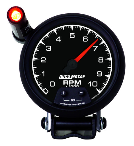 AutoMeter 5990 - GAUGE, TACHOMETER, 3 3/4", 10K RPM, PEDESTAL W/ EXT. QUICK-LITE, ES 4