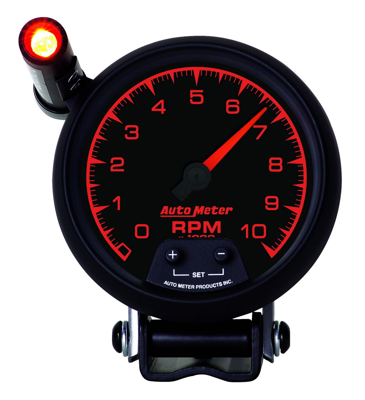 AutoMeter 5990 - GAUGE, TACHOMETER, 3 3/4", 10K RPM, PEDESTAL W/ EXT. QUICK-LITE, ES 5