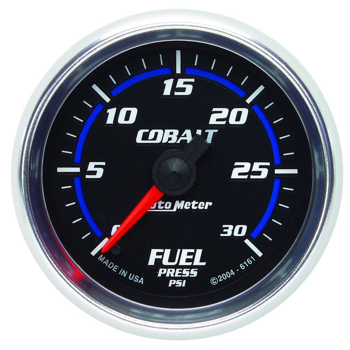 AutoMeter 6161 - GAUGE, FUEL PRESSURE, 2 1/16", 30PSI, DIGITAL STEPPER MOTOR, COBALT 4