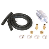 Universal Single-Feed Fuel Hose And Filter Kit (Fits 5/16" Or 3/8" Lines)