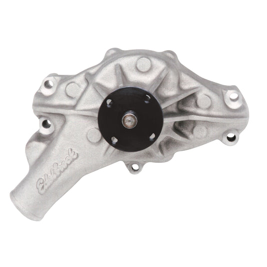 Long Water Pump #8881 For Small-Block Chevy  Reverse Rotation  Satin Finish