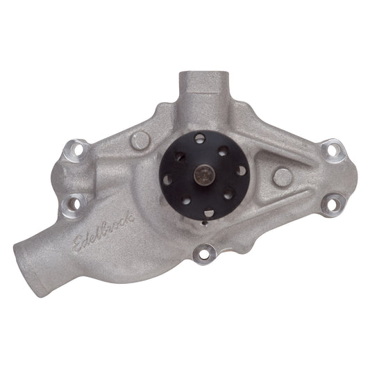 Long Water Pump For Small-Block Chevy  Reverse Rotation  Satin Finish