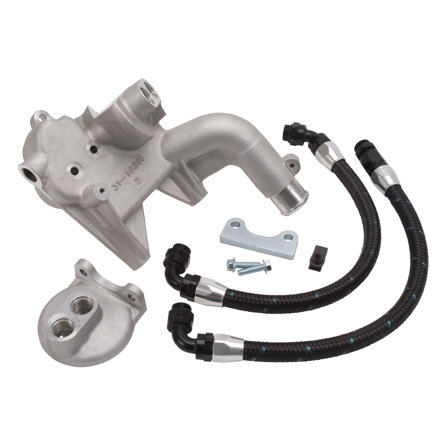 Edelbrock 15834 2004-2010 Ford F-150 Engine Oil Filter Remote Mounting Kit