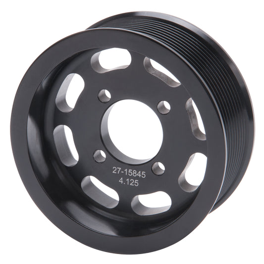 4.125" 10-Rib E-Force S/C Pulley In Black Finish For Enforcer Systems