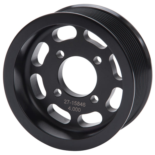 4" 10-Rib E-Force S/C Pulley In Black Finish For Enforcer Systems