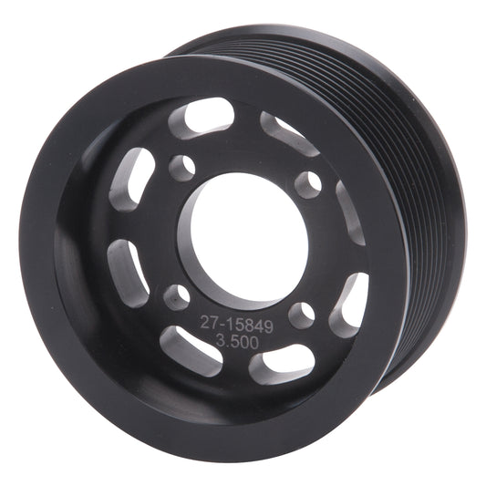 3.50" 10-Rib E-Force S/C Pulley In Black Finish For Enforcer Systems