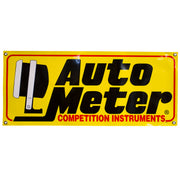 AutoMeter 0212 - BANNER, RACE - SMALL (3FT.), YELLOW, 'COMPETITION INSTRUMENTS' 3