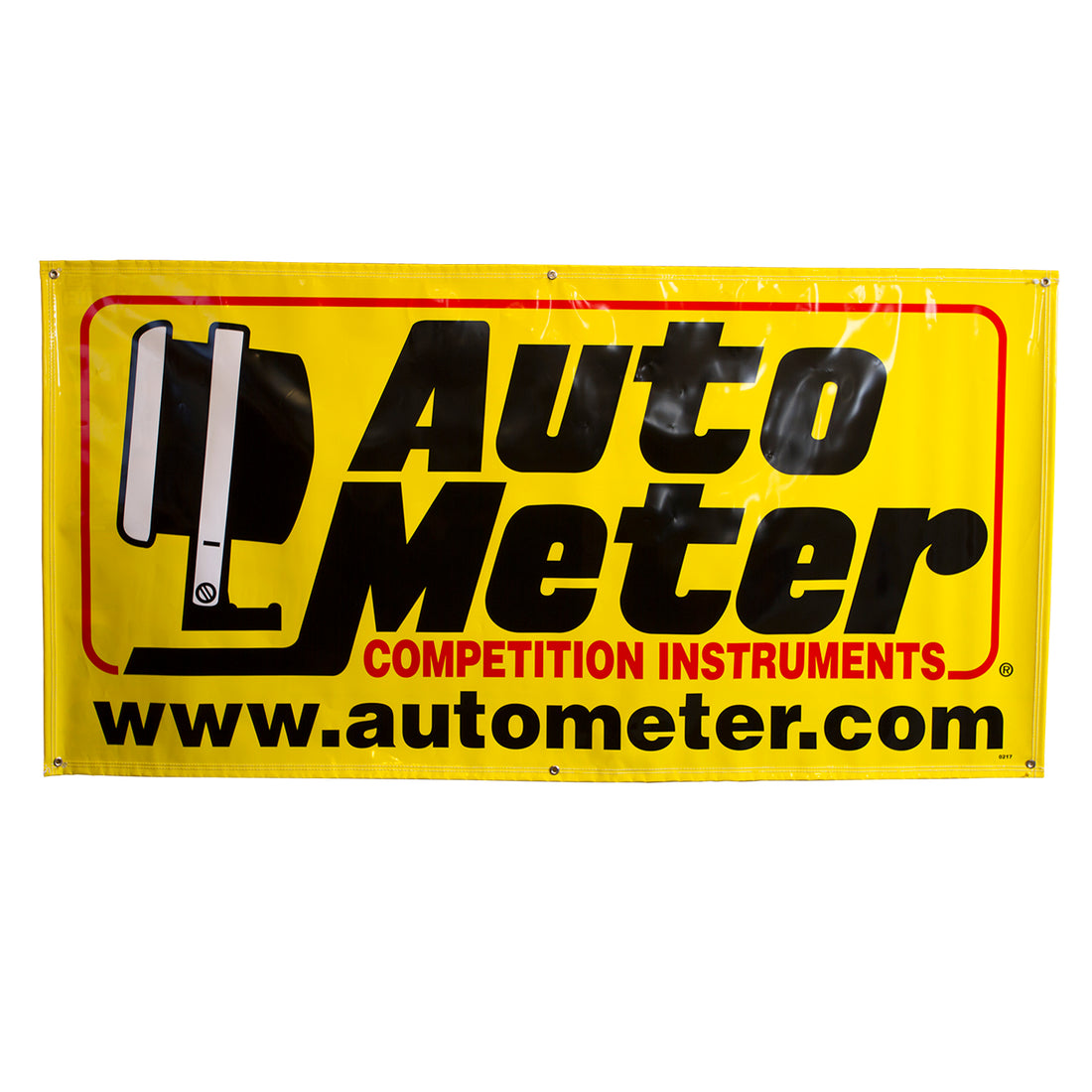 AutoMeter 0217 - BANNER, RACE - LARGE (6FT.), YELLOW, 'COMPETITION INSTRUMENTS' 3
