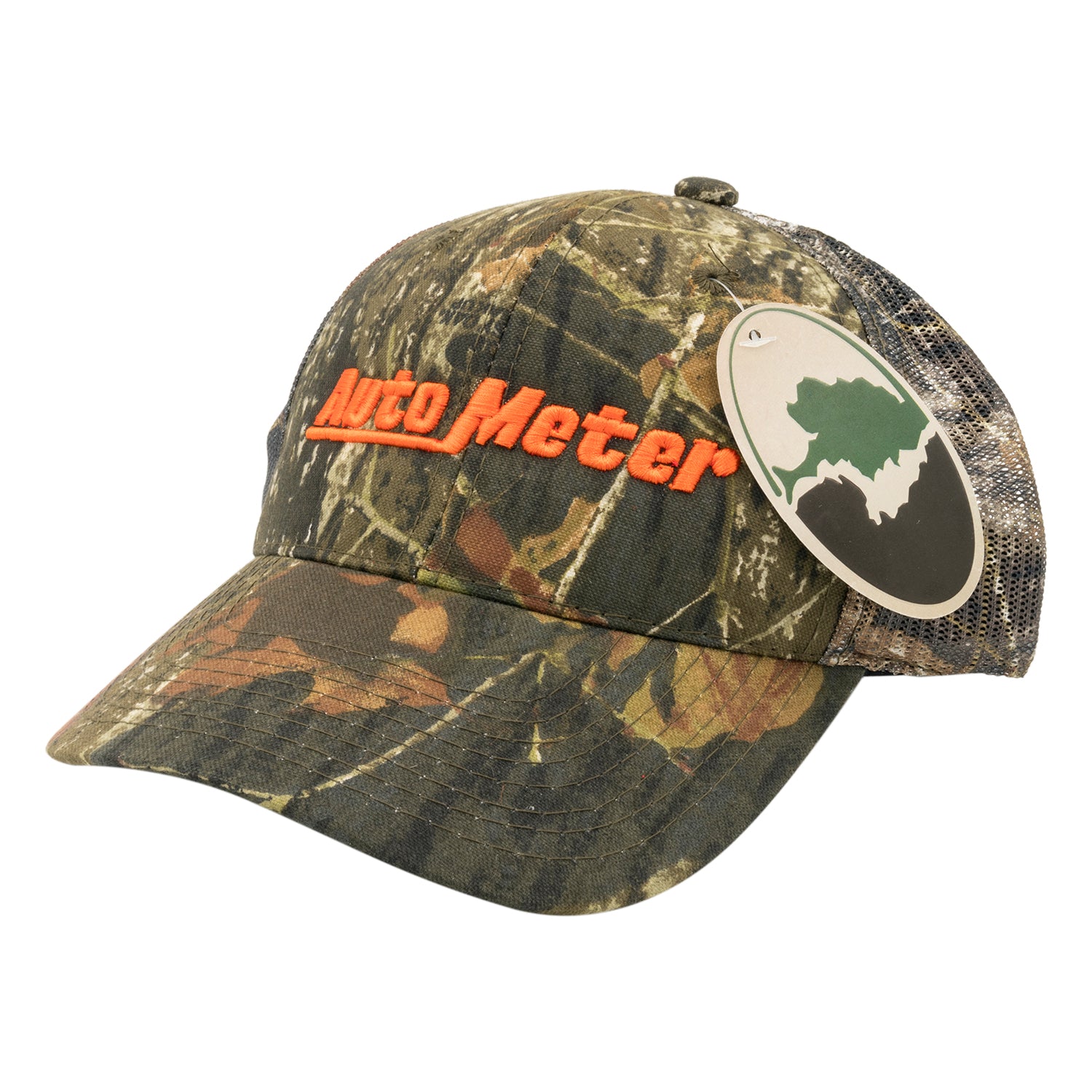 AutoMeter 0444 - HAT, MESH BACK W/VELCRO, HUNTING CAMO, BLAZE ORANGE 'AUTOMETER' 3