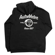 AutoMeter 0448L - ZIP HOODIE, ADULT LARGE, BLACK, 'VINTAGE'