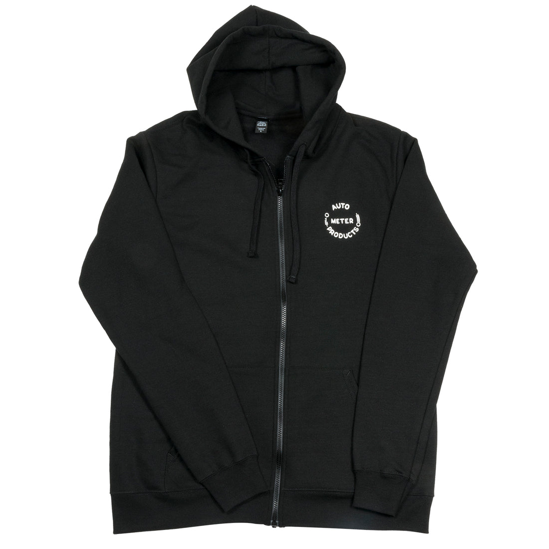 AutoMeter 0448M - ZIP HOODIE, ADULT MEDIUM, BLACK, 'VINTAGE'