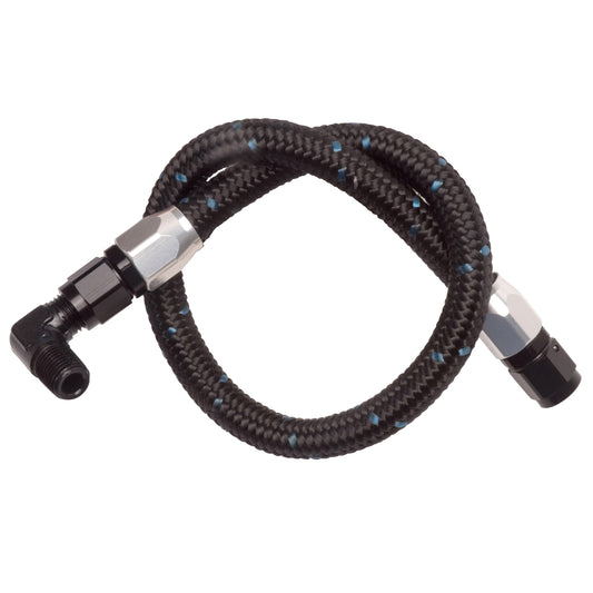 Black Braided Stainless Steel Fuel Hose Kit