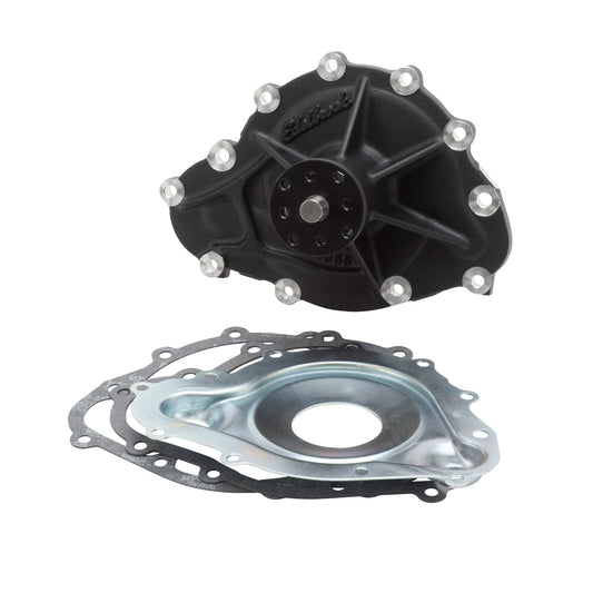 Water Pump For Pontiac  Standard Rotation In Black Finish