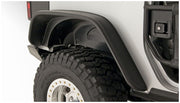 Bushwacker 10052-07 - Black Jeep Flat Style Textured Finish Rear Fender Flares For 2007-2018 Jeep Wrangler JK 2-Door Bushwacker 3