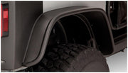 Bushwacker 10052-07 - Black Jeep Flat Style Textured Finish Rear Fender Flares For 2007-2018 Jeep Wrangler JK 2-Door Bushwacker 2