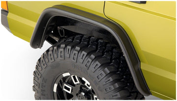 Bushwacker Body Bushwacker 10064-07 - Black Jeep Flat Style Textured Finish Rear Fender Flares For 1984-2001 Jeep Cherokee Bushwacker