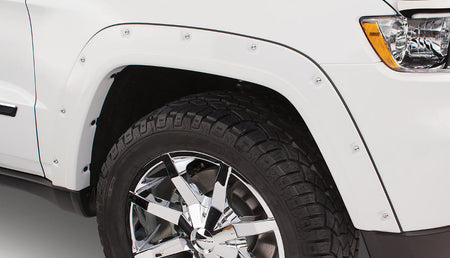 Bushwacker 10075-02 - Black Pocket/Rivet Style Smooth Finish Front Fender Flares For 2011-2016 Jeep Grand Cherokee (Excluding SRT8) Bushwacker 2