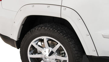 Bushwacker 10076-02 - Black Pocket/Rivet Style Smooth Finish Rear Fender Flares For 2011-2016 Jeep Grand Cherokee (Excludes SRT8) Bushwacker 1