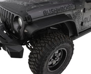 Bushwacker 10101-07 Black Flat Style Textured Finish Front Fender Flares