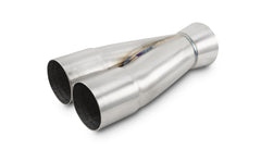 Vibrant Performance 10355 2-1 Merge Collector, 2" Inlet I.D. x 2.5" Outlet O.D., 8.13" Overall Length