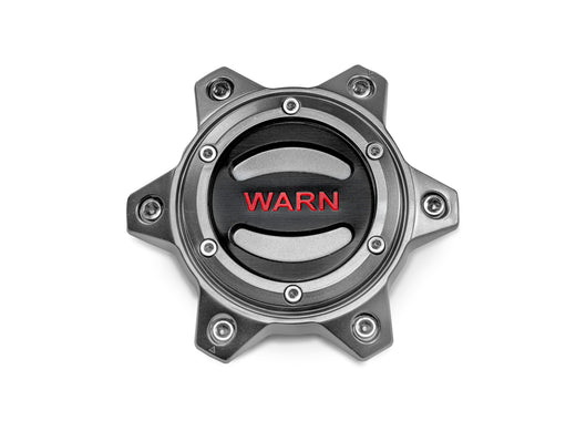 Warn 104484 OPTIONAL WHEEL CENTER CAP - GRAY/RED 6 LUG